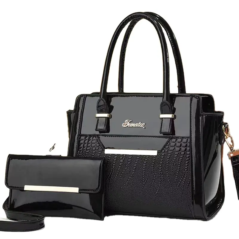 Fashionable crocodile pattern mother-in-law bag for women 2023 winter new shoulder crossbody handbag