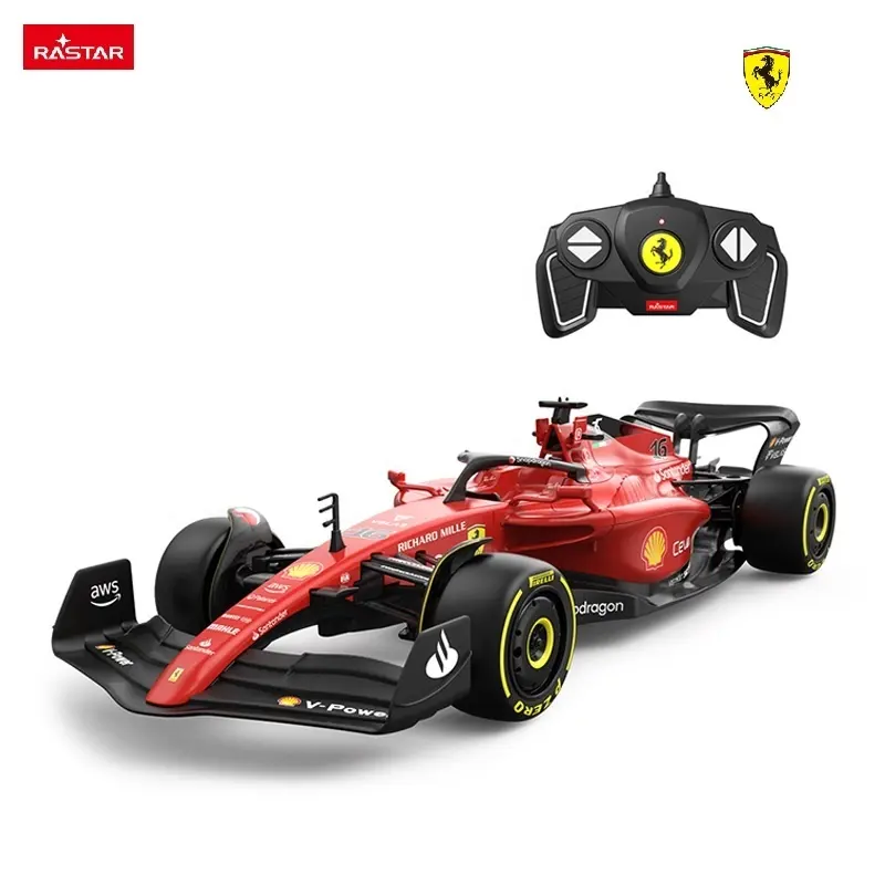 Ferrari F1 75 سيارة سباق F1 RC موديل سيارات عرض سيارات بجهاز تحكم عن بعد محاكاة سيارة موديل كهربائي 12 بلاستيك