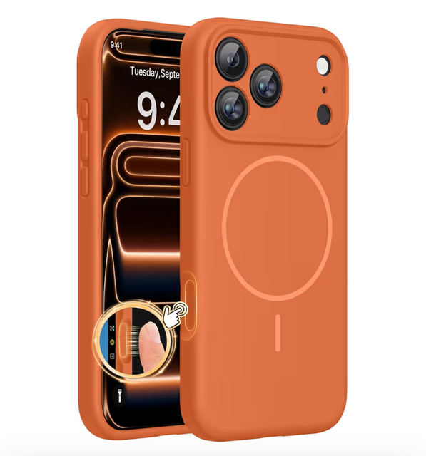Magnetic Silicone Phone Case for iPhone 17 Pro Max Integrated  Camera Control Cover Shockproof Phone Case for 16 15 14 13 12 Air