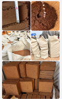 Briques de coco pour la croissance naturelle des plantes, support de culture en fibre de coco, terreau compressé, bloc de tourbe de coco