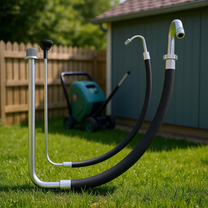 Tuyau d'aspiration 2 pièces 3/8 pouces noir pour pulvérisateurs de peinture, jardinage domestique, modèle D0100X37APT - Product Image 2