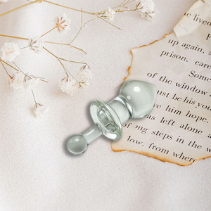 2025 Hot Sale Veilige Waterdichte Glazen Kristal Masturbator Korte Steel Vrouwelijke Anale Plug Erotische <span class=keywords><strong>Dildo</strong></span> - Product Image 4