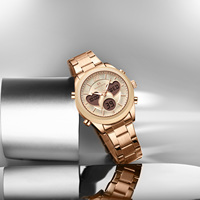Montre numérique NAVIFORCE 5045S avec bracelet en acier inoxydable, design unique, luxe décontracté, fournisseurs vérifiés pour les montres