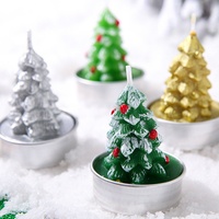 Bougie parfumée de Noël sans fumée, style nordique minimaliste, élégante, ornement de bureau, cadeau d'anniversaire créatif