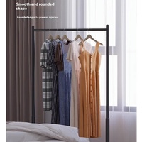 Perchero Metálico Plegable Sencillo para Interiores, Soporte para Abrigos, Edredones y Ropa, Colgador de Ropa de Pie para Baño, Herramienta Mágica para Sala de Estar