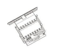 Accessoires en plastique durables de volet supérieur de serrure pour les pièces en acier de volet de rouleau d'arbre pour la porte et la fenêtre