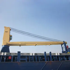 Marine Ship Mounted Cranes 15 Ton 50 Ton Ship Marine Deck Crane Hydraulic Ship Boom Crane