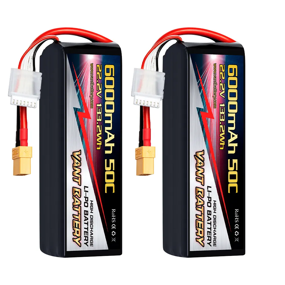 22.2V 6S 6000mAh 50C drone battery 6S High-performance RC Lipo Battery aerial photography drone battery