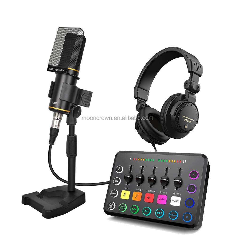 Mesa negra Mic todo el conjunto