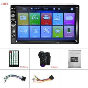 Abd depo 2 Din 7 inç HD dokunmatik ekran araba Video multimedya MP5 çalar FM/USB/AUX 7018B uzaktan kumanda amplifikatör SD kart - Product Image 4