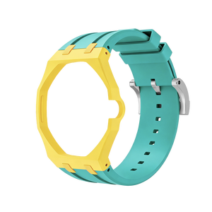 Upro bioceramic Royal POP modification Kit สำหรับ AP-Swatch savonnette เคส3นาฬิการูปมงกุฎพร้อมชุดแปลงสายนาฬิกายาง - Product Image 5