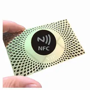 定制Logo不锈钢NFC金属卡vip卡定制电镀高端钢拉丝卡