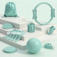 Kit de Pilates Premium pour débutantes avec anneau, ballon et bandes de résistance pour entraînement à domicile