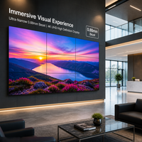 Mur vidéo publicitaire LED et LCD HD 4K de 46 pouces, écran de fond intérieur pour scène et concert