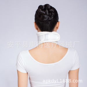 Collarín cervical, uso doméstico, soporte cómodo para el cuello, soporte para la columna cervical, fijación, protección del cuello, adulto, ajuste de altura. - Product Image 4