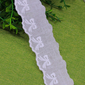Exquisito patrón de lazo encaje bordado soluble en agua para decoración textil del hogar, encaje de algodón <span class=keywords><strong>Trm</strong></span> - Product Image 4