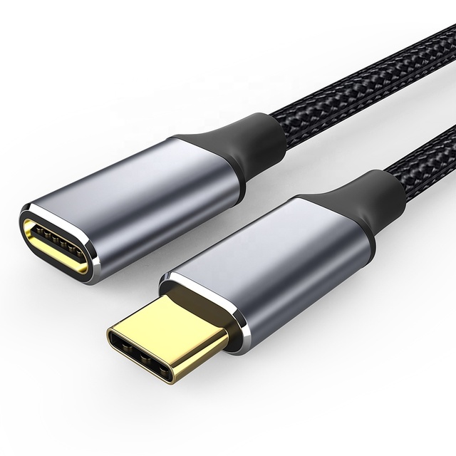 USBC 3.2 PD100W 10Gbps 4k Male Female PD100W Type c Extension Cable for Macbook iPad Air 4 Smartphone USB Connector Computer