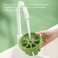 Moule à glaces DIY sans BPA, 8 cavités rondes, avec poignée anti-goutte, outil portable pour glaces maison pour les tout-petits