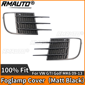Parrilla Delantera para Golf MK6, Color Negro Mate, Cubierta para Faros Antiniebla, Rejillas de Panal de Abeja, Kit de Carrocería para VW GTI Golf MK6 2009-2013 - Product Image 3