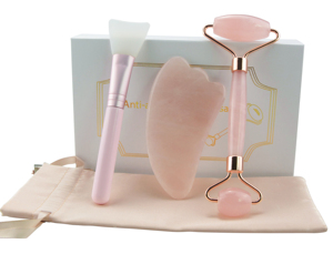 Crystal quartz stone thin Face Roller mini face massage roller - Product Image 4