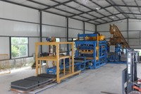 Machine de fabrication de blocs en acier à commande PLC hydraulique QT6 15 pour ligne de production de briques en ciment avec moteur Onway