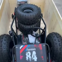Go-Kart de Pedales 212CC, 4 Tiempos, Transmisión por Cadena, Llantas de Aluminio de 10 Pulgadas, Volante Grande, Chasis para Adultos, Go-Karts Todoterreno