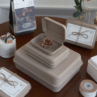 Boîte compostable écologique de taille standard, emballage en pulpe moulée durable, boîte cadeau