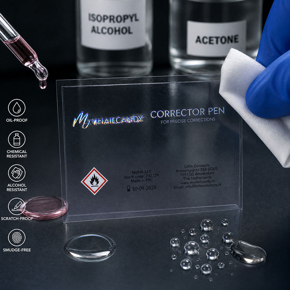 Material Certification Examples Resistant Material Transparent Label Stickerclear Label Waterproof Oil ...