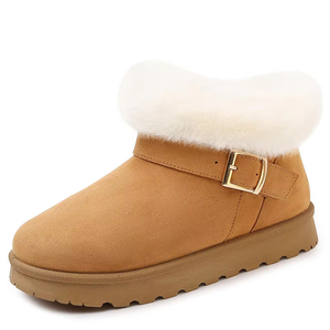 YL-25400 Vente en gros <span class=keywords><strong>de</strong></span> <span class=keywords><strong>bottes</strong></span> d'hiver pour femmes en fausse fourrure marron tendance, antidérapantes, chaudes et confortables, <span class=keywords><strong>bottes</strong></span> <span class=keywords><strong>de</strong></span> <span class=keywords><strong>neige</strong></span> pour femmes - Product Image 1