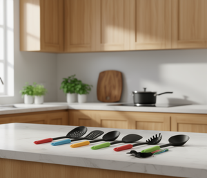 Ensemble d'ustensiles de cuisine 6 pièces, 32 cm, en plastique, lavables au lave-vaisselle, pour usage domestique - Product Image 2