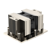 Prise en charge de la plate-forme AMD SP5 5 dissipateur de chaleur CPU inférieur en cuivre avec nouveau ventilateur de refroidissement serveur 2U élégant et cool