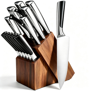 Set <span class=keywords><strong>di</strong></span> 14 <span class=keywords><strong>Coltelli</strong></span> da Cucina con Blocco in Legno, Set Professionale <span class=keywords><strong>di</strong></span> <span class=keywords><strong>Coltelli</strong></span> da Chef in Acciaio Inossidabile - Product Image 1