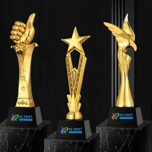 Champions Trophy 40cm Deporte Jugador <span class=keywords><strong>de</strong></span> fútbol Premio <span class=keywords><strong>de</strong></span> fútbol Metal Resina Oro Béisbol Baloncesto Medallas Trofeo Copa - Product Image 2