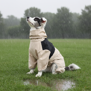 야외 반사 기능성 지속가능 방수 강아지 재킷 레인코트 네발 방풍 방수 사계절 캐주얼 스타일 애완견 의류 - Product Image 6