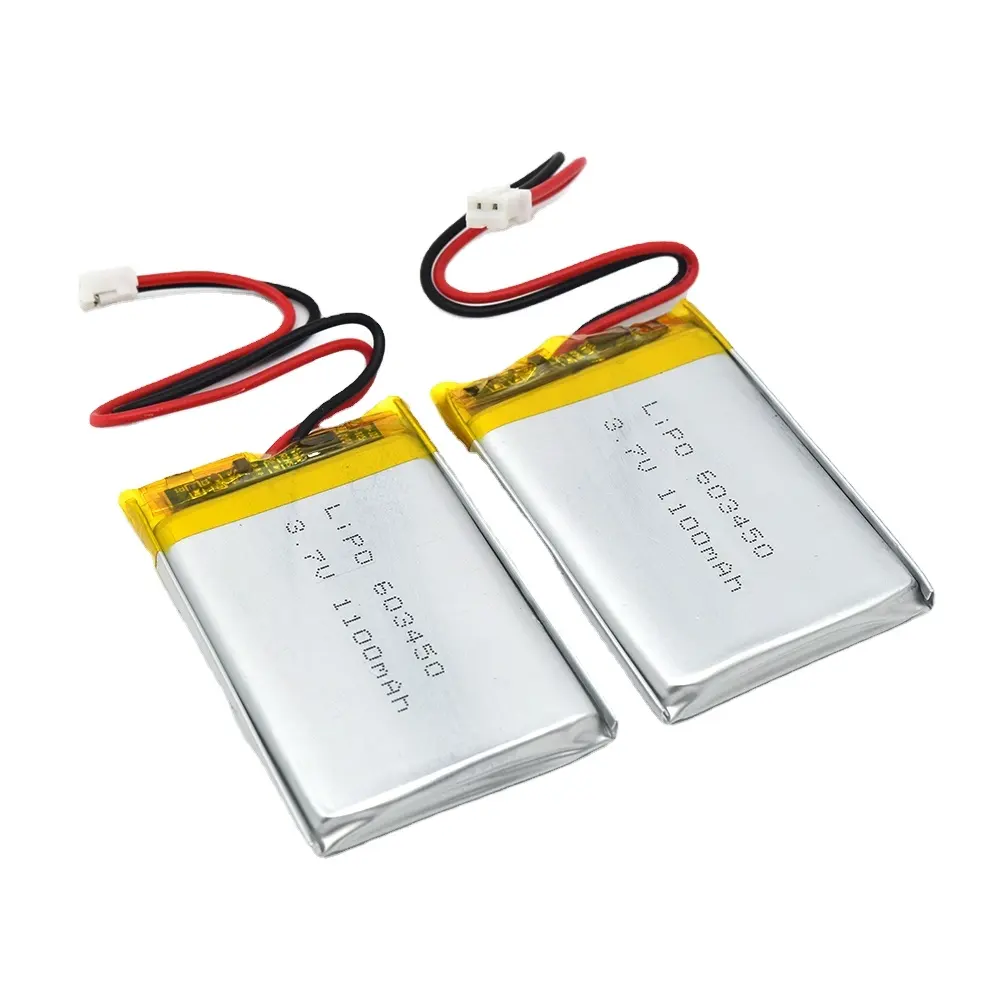 GEB מפעל באיכות גבוהה 603450 Li po 1200mah 3.7V נטענת ליתיום סוללה למכשיר אלקטרוני צעצועים