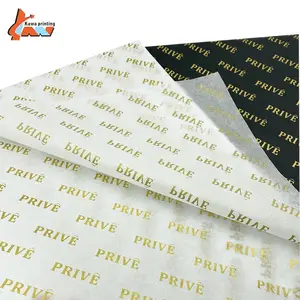 De Oro personalizado Impresión de logotipo de marca de embalaje de regalo de pañuelo de papel para embalaje