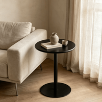 Table basse ronde en fer colorée de style nordique, minimaliste et moderne, en métal, pour chambre, salon, balcon, meubles de maison