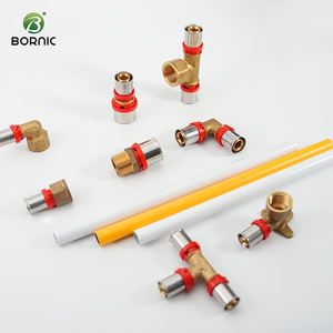 Bornic Fabricante Amostra grátis Fabricante <span class=keywords><strong>PEX</strong></span> Encaixes para tubos Vermelho 16-32mm Todos os tipos Acessórios <span class=keywords><strong>PEX</strong></span> Latão <span class=keywords><strong>PEX</strong></span> Press Fittings - Product Image 2