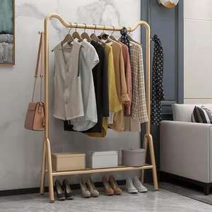 Fashion Light Luxury <b>Standing</b> <b>Coat</b> Rack 80*33*147cm Bedroom Modern Gold <b>Coat</b> Rack - Product Image 6