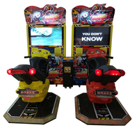 Simulateur de haute qualité Arcade Super Bike 2 Jeux Machines de course de moto TT pour la ville de divertissement