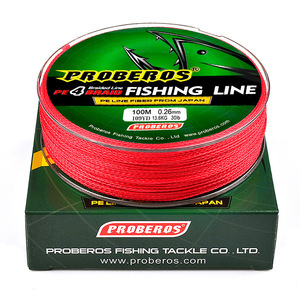 Ligne <span class=keywords><strong>de</strong></span> pêche tressée en PE solide à 4 brins <span class=keywords><strong>de</strong></span> <span class=keywords><strong>100</strong></span> m en jaune/bleu/rouge/gris/vert 5 couleurs 0,4 #   -10 #   Fabriqué en Chine - Product Image 6
