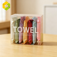 Serviette Magique Compressée Mini Format de Poche, Serviette de Voyage Jetable pour le Visage, Serviettes Nettoyantes Compressées Non Tissées, Serviettes en Comprimés OEM