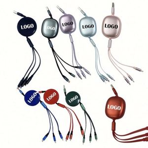 Custom Glow Multi Phone Charger Usb Tipo C Cargador Cable Light up Logo Cable para regalos promocionales - Product Image 1