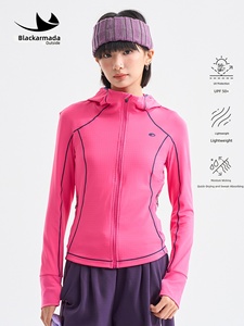 Spring Outdoor Sports Slimming Figure-flattering Hooded Poncho Curvy <strong>Women</strong> Quick-drying Lightweight Coat - Product Image 1