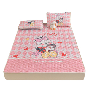 Bán Buôn Mát Băng Lụa Mủ Chăn Có Thể Gập Lại Có Thể Giặt Ba-Mảnh Mat Khăn Ga Giường Cho Mùa Hè - Product Image 5