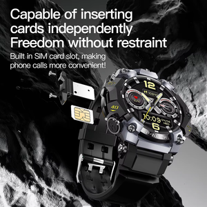 Montre connectée Outdoor P668 3+32 Go avec carte SIM, étanche IP68, double caméra, <span class=keywords><strong>internet</strong></span> 4G, Android, en aluminium aéronautique CNC - Product Image 2