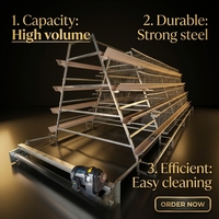 BANGYUAN Nuevo Jaula Automática Tipo A para Baterías de Gallinas Ponedoras, Modelo A-740 Galvanizado en Caliente para Granjas Avícolas, Alta Rentabilidad