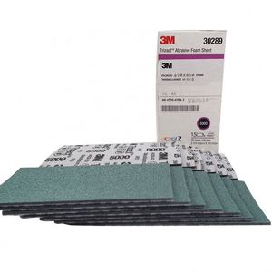 3M Trizact Hookit Foam papel de <span class=keywords><strong>lija</strong></span> cuadrado esponja papel de <span class=keywords><strong>lija</strong></span> 3000/5000 granos <span class=keywords><strong>para</strong></span> lijadoras orbitales aleatorias - Product Image 1