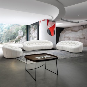 Hiện Đại Cổ Điển Phong Cách Mailard Cổ Phiếu Sẵn Sàng Mèo Scratch Miễn Phí Vải Sofa Set 3 + 2 + 1 Ghế Sofa Vải Ý Thiết Kế - Product Image 1