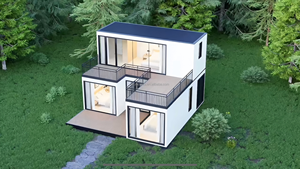 Mini Case Prefabbricate per Resort all'Aperto, Struttura in Acciaio Estensibile, Piccola Cabina a Telaio per <span class=keywords><strong>Vacanze</strong></span>, <span class=keywords><strong>Casa</strong></span> Airbnb, Villa Prefabbricata - Product Image 2